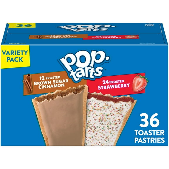 Pop-Tarts Variety Pack Toaster Pastries, Breakfast Foods, Shelf-Stable, 60.9 oz (36 Count)