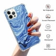 thumbnail image 2 of Blue Swirl Case for iPhone 12 Pro Max ,Aesthetic Art Design Pattern TPU Shock Proof Cover Case, 2 of 5