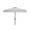 Grey/White, variant on Safavieh Vienna 7.5ft Square Crank Metal/Polyester Umbrella in Black and White