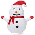 thumbnail image 2 of CHGBMOK Bright Christmas Snowman Decorations, Pre-Lit 40 LED Lighted Collapsible Snowman with Red Hat for Indoor Outdoor Xmas Garden Yard Home Party Decor, 2 of 7