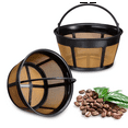 thumbnail image 1 of Filtre à Café Réutilisable 4x, Filtres à Café Panier Filtre à Café de Remplacement pour 8-12 Tasses avec Fond en Maille d'Acier Inoxydable, 1 of 6