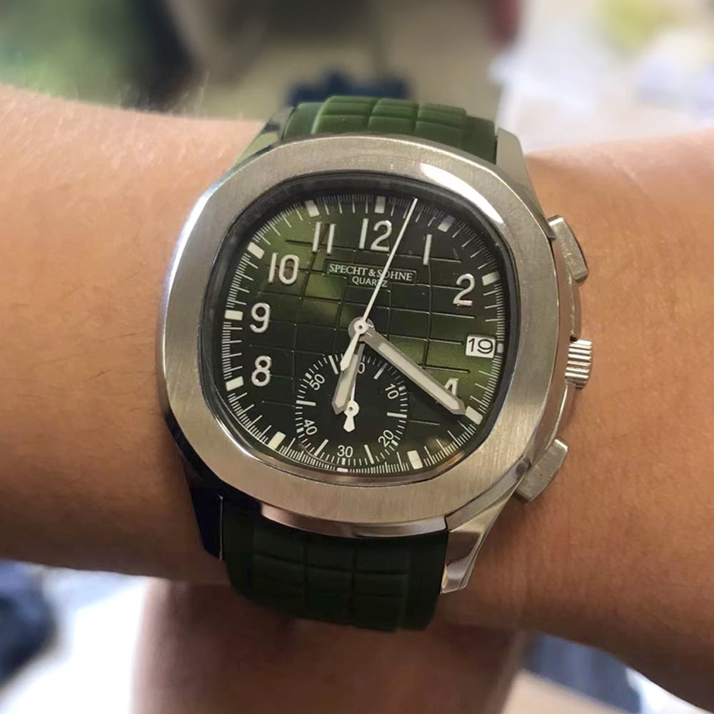 Specht & Sohne Sports Watches For Men Orange Top Brand Luxury Rubber Wrist Watch Fashion Chronograph Wristwatch Relogio Masculino