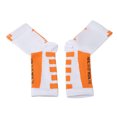 thumbnail image 4 of Calcetines deportivos para el talón, protección del tobillo, soporte para la manga del pie, calcetines de compresión para el talón para atleta, blanco y naranja, 4 of 8