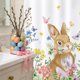 thumbnail image 4 of Cortina de Baño de Pascua, Sin Taladros, con 12 Ganchos, 4 of 6
