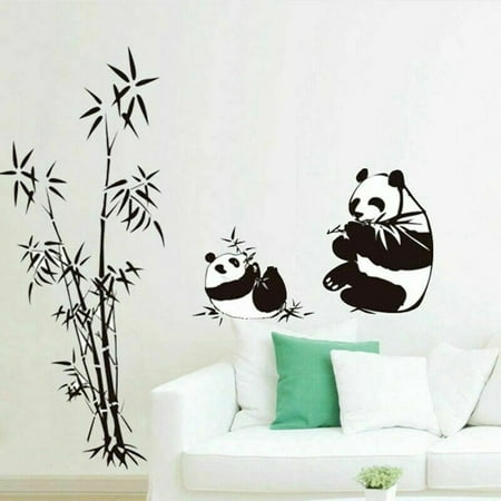 KABOER Chinese Style Panda Bamboo Decor Wall Stickers Decal Home Removable Magic