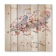 thumbnail image 3 of Designart 'Pink Feathers and Flowers All You Need Is Love' Bohemian & Eclectic Print on Natural Pine Wood, 3 of 5