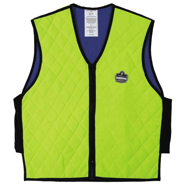Chaleco refrescante para ropa de trabajo Ergodyne Embedded Polymers Lime XXL