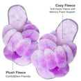 thumbnail image 7 of Barerun Women Plush Memory Foam Comfort Fuzzy Fluffy House Slippers, Purple, 7 of 7