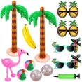 thumbnail image 1 of Palmeras Inflables Juguetes De Flamencos Pelotas De Playa Inflables De Pvc Plátano Con Bomba Gafas De Sol De Piña Y Gafas De Sol De Flamenco Inevent HA034802-00, 1 of 6