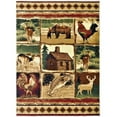 thumbnail image 5 of CABIN-908 HR Cabin Nature and Animals Area Rug Rooster - 75 x 105, 5 of 5