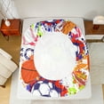 thumbnail image 5 of Manfei Football Basketball Rugby Full Size Sheets,Watercolor Splatter Ink Bed Sheets,Boys Ball Game Sheet Sets For Boys Kids,Luxury Bedroom Decor,4 Pieces, 5 of 7