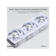 Phanteks D30-120 DRGB PWM FAN 3Pack, Premium D-RGB Performance Fans, ARGB/DRGB lighting, Daisy-chain Fan Linking system, White, 3Pack