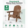thumbnail image 2 of WINSOON Outdoor All-Weather HDPE Folding Adirondack Chair with Cup Holder & Adjustable Backrest, Easy to Install & Clean, Ideal for Garden, Yard & Patio, 2 of 8