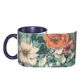 thumbnail image 4 of Floral Spring Summer Coffee Mug Fun Custom Ceramic Mugs 11oz Navy Blue, 4 of 5