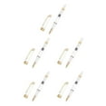 thumbnail image 1 of ZheElen Transparent Color Plastic Transparent Golden Trim Nib Ink Pen Impressive For School And Office piston pen-0.5mm 5Set, 1 of 6