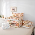 thumbnail image 6 of Erosebridal Kawaii Capybara 7pcs Bedding Comforter Set,Cute Flowers Floral Queen Bedding Sets For Girls Kids Reversible, 6 of 7