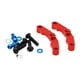 thumbnail image 1 of 2 piezas de soporte de varilla de empuje de caja de cambios, soporte de varilla de soporte, pieza de repuesto resistente para coche RC Rojo, 1 of 9