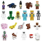 Vorallme Minecraft Compatible Lego Minifigure Set 21 Minifigures