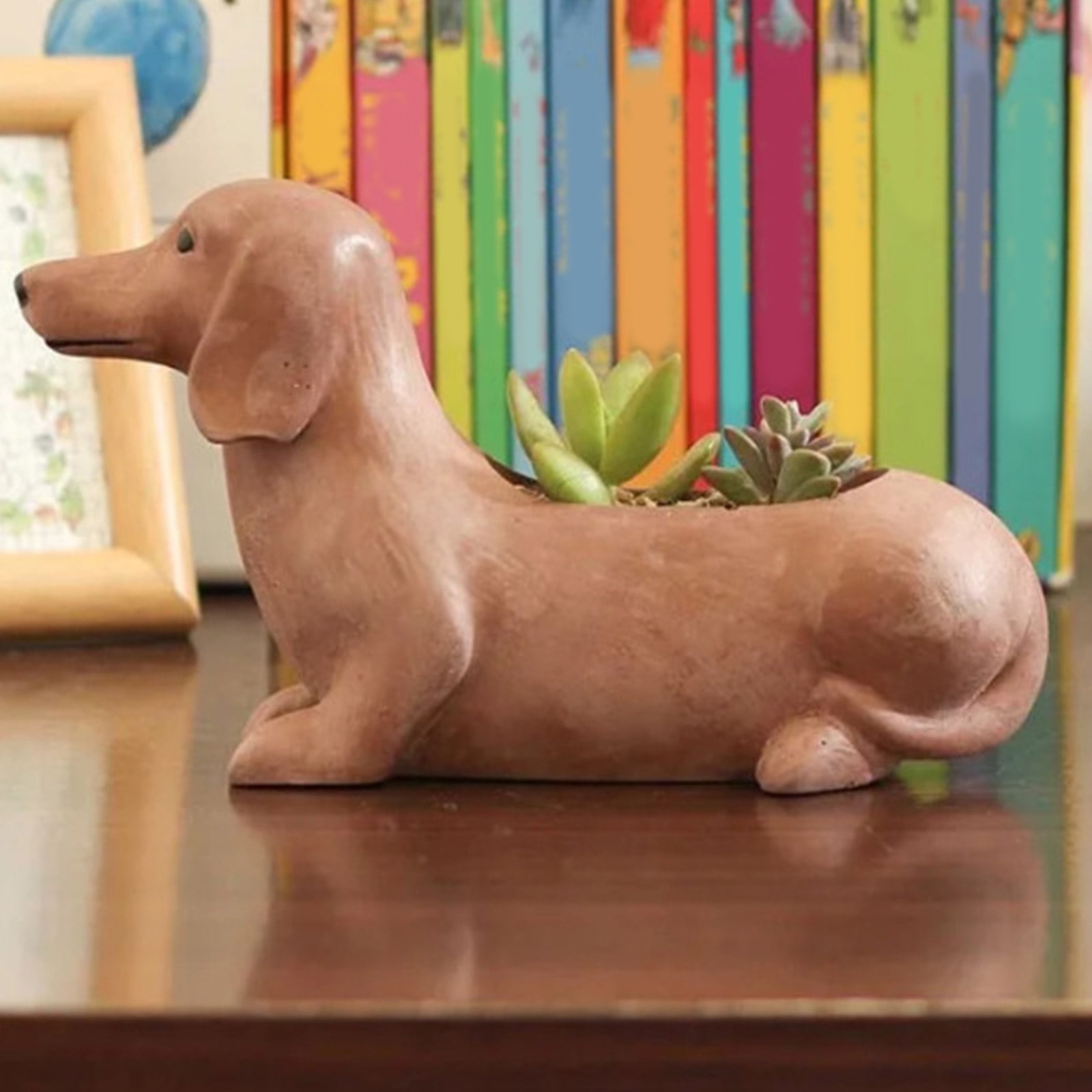 Planter Moulds Vase Molds Dachshund Dog Shape Flowerpot Molds Epoxy Resin Mold Pen Storage Holder Molds