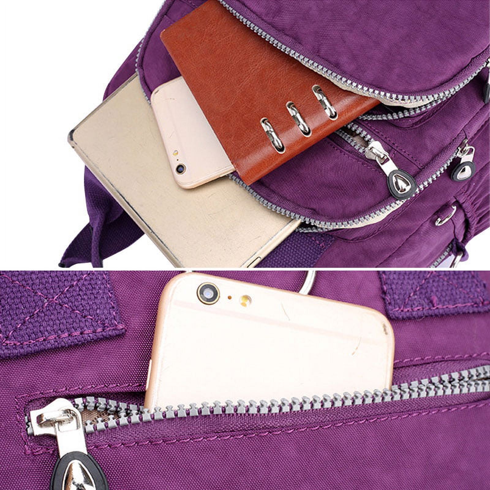 SEINPURE Women Nylon Crossbody Bag Waterproof Multi Pockets Shoulder  Handbags Small Lightweight Travel Purse Adjustable Strap (Black): Handbags