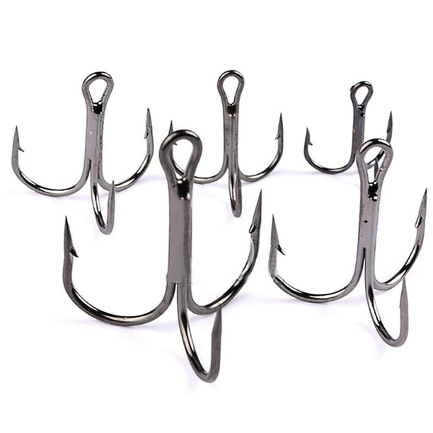 50pc FishHook Fishing Hook High Carbon Steel Hook Fishing Tackle Round