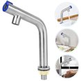 thumbnail image 1 of HAMPPLIES Wash Basin Water Tap Faucet Tap Silver Stainless Steel Water Saving Property Managers 1Pcs, 1 of 8