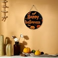 thumbnail image 4 of YgkuHd Halloween Welcome Door Sign 12In Wooden Hanging Decor for Wall Front Door and Window Indoor Outdoor Halloween Decoration Orange,Orange-11.8in, 4 of 6