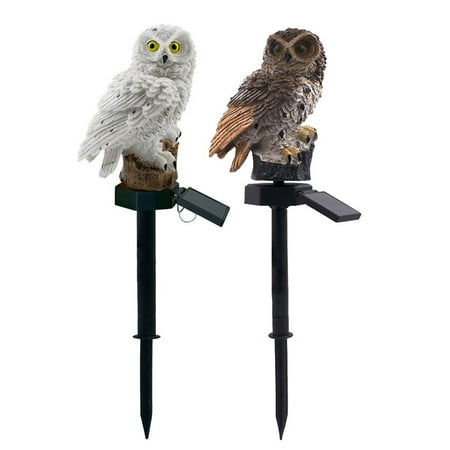 

Solar Outdoor Lights Garden Lights 2PCS LED Garden Lights Solar Night Lights Owl Shape Solar-Powered Lawn Lamp