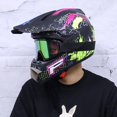 thumbnail image 3 of Enviar 3 Piezas De Regalo Casco De Motocicleta Casco Todoterreno Para Niños Bicicleta Downhill AM DH Casco Cruzado Capacete Casco De Motocross, 3 of 4