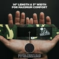 thumbnail image 3 of Nordic Lifting 18in Wrist Wraps and 24in Lifting Straps Set for Weightlifting, Powerlifting, Gym Support, CGreen, 3 of 9