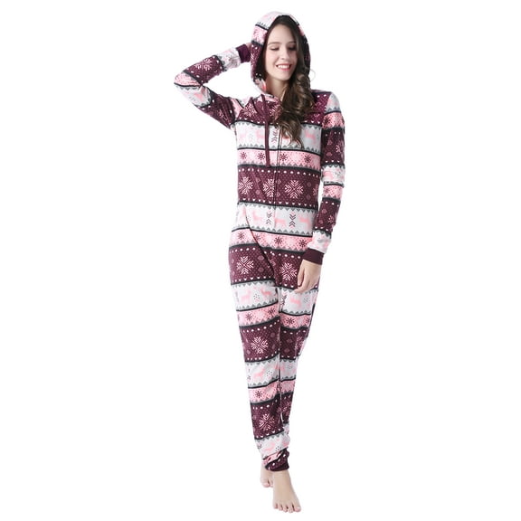 Richie House Women's Soft and Warm Fleece Jumpsuit RHW2787-A-L