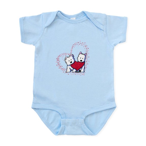 CafePress - Allstar Westie Love Infant Bodysuit - Baby Light Bodysuit, Size Newborn - 24 Months