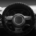 thumbnail image 6 of Universal Velvet Steering Wheel Cover | Non-Slip Grip | Winter Warmth | 38cm Universal Fit | Elastic Polyester Material | 1-Piece Car Interior Accessory, 6 of 6