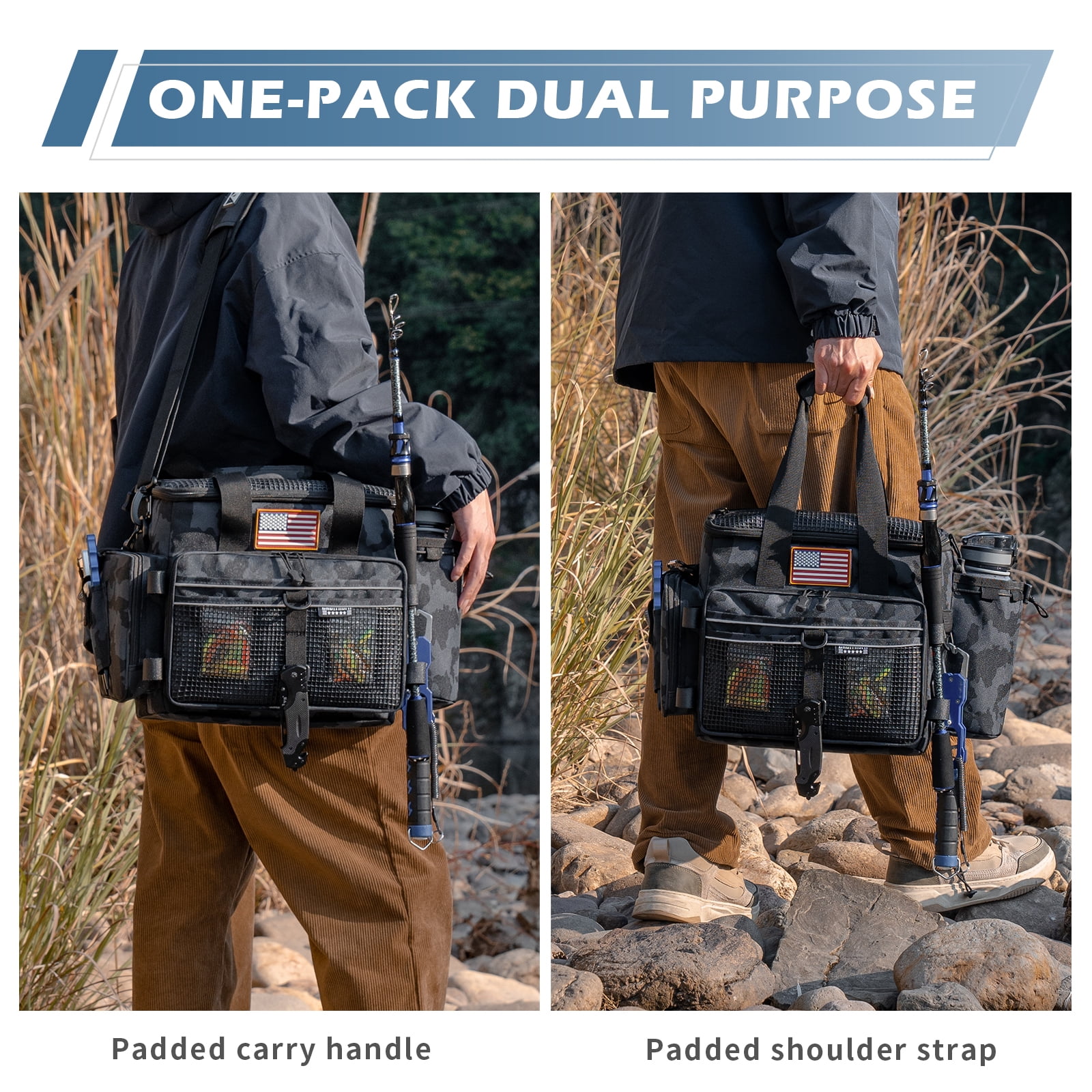 Ghosthorn Fishing Tackle Bags for Saltwater or Freshwater Fishing