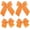 Orange, variant on 4 Pack Girls Hair Bow Clips - 2 Layer Lace & Grosgrain Hair Bows with Rhinestones | 3.5 Inch Non-Slip  Clips Hair Accessories for Braids, Pigtails, Halloween, Thanksgiving, Fall (Orange)