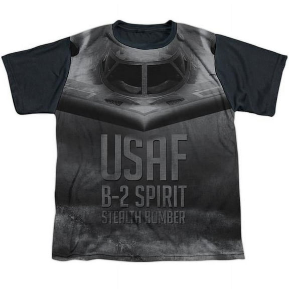 Air Force - Stealth - Youth Short Sleeve Black Back Shirt - Large