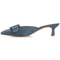 thumbnail image 3 of Journee Womens Vianna Kitten Heel Mules Pointed Toe Pumps, Widths Available, 3 of 10