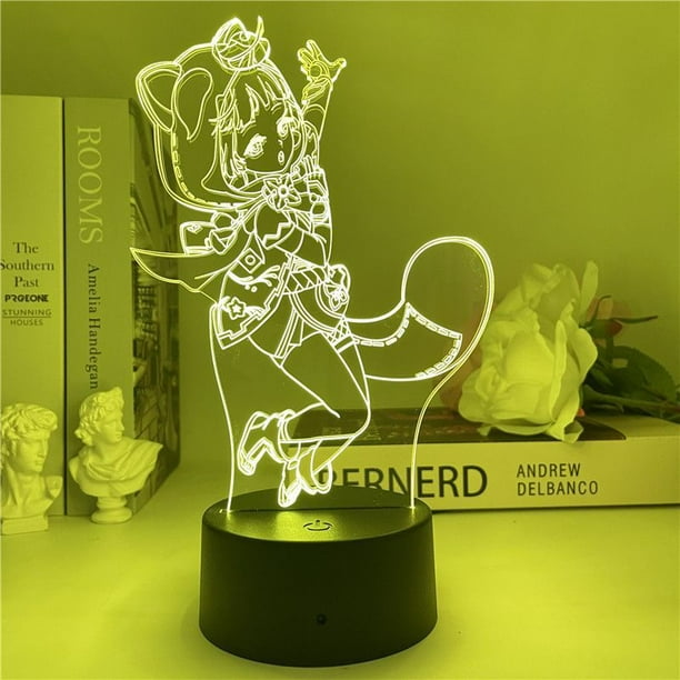 Luz nocturna LED 3D Plants Zombies Sayus que cambia de color