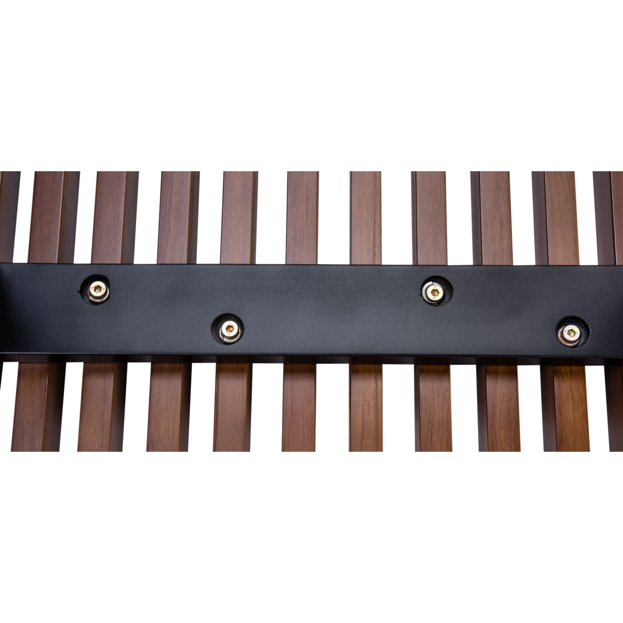 LeisureMod Mid-Century Inwood Platform Bench in Dark Walnut - 6 Feet - image 4 of 7