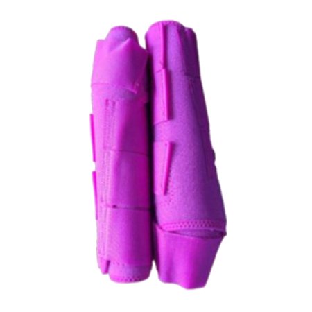 1 Leg Boots Equestrian Front Hind Tendon Boot Leg Horse Training Jumping Boot Leg Protective Gear Impact-Absorbing, Breathable - Pink