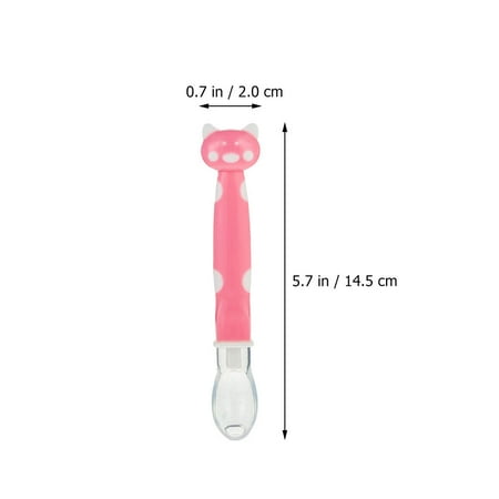 

3Pcs Newborn Baby Spoons Baby Silicone Spoons Infants Training Feeding Spoons