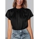 thumbnail image 3 of Blusa PRETTYGARDEN 2025 de Satén con Volantes Manga Corta XL, 3 of 5