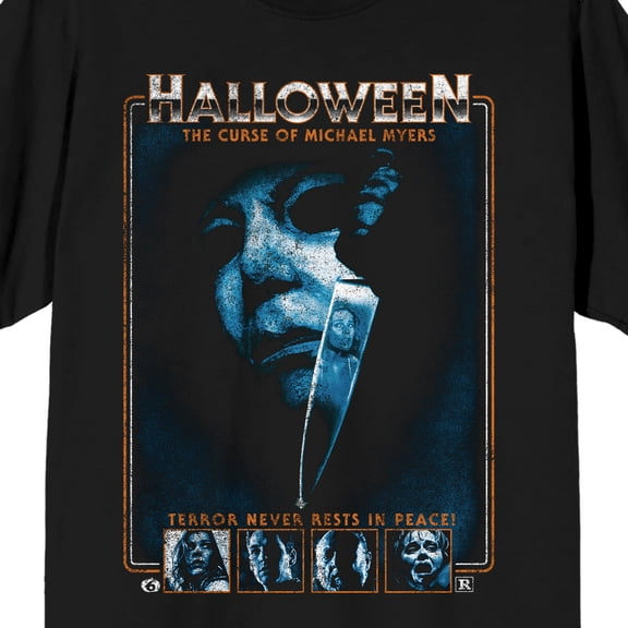 Halloween 6 Poster Mens Black Graphic Tee for Horror Fans-3XL
