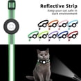 thumbnail image 5 of Airtag Cat Collar, Air tag Cat Collar with Bell and Safety Buckle in 3/8" Width, Reflective Collar with Waterproof Airtag Holder Compatible with Apple Airtag for Cat Dog Kitten Puppy, 5 of 7