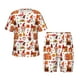 thumbnail image 1 of Balery Autumn Gnome Conjunto de Pijama Infantil de Manga Corta con Estampado – Ropa de Dormir de Algodón Suave-4X-Large, 1 of 4
