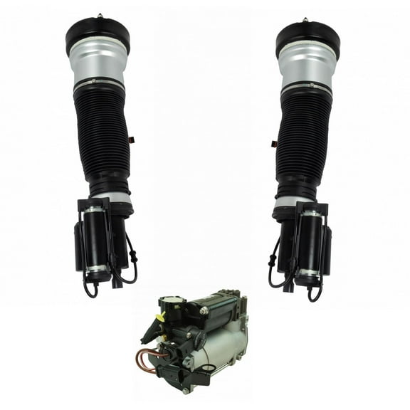 TRQ Air Ride Suspension Compressor & Shock Strut Assembly Kit for S430 S500 PAA80424