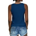 thumbnail image 3 of Langwyqu Summer Sleeveless Lace Stitching Women Tank Tops Cami Shirt, 3 of 5