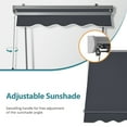 thumbnail image 6 of MCombo Patio Window Awnings 65''x80'', Fully Assembled Manual Retractable Sunshade Canopy for Windows & Doors, 4112(Dark Grey), 6 of 9