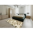 thumbnail image 4 of Ahgly Company Indoor Rectangle Abstract Wheat Beige Abstract Area Rugs, 7' x 10', 4 of 6