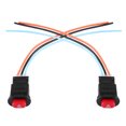 thumbnail image 2 of Acouto 10pcs Motocicleta LED Doble Flash Intermitente intermitente Lámpara de advertencia Botón de interruptor Ecomeon no, 2 of 6